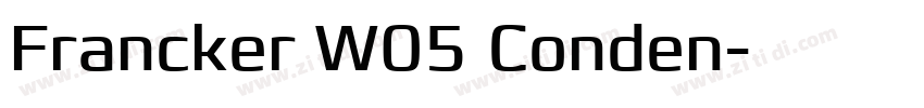 Francker W05 Conden字体转换